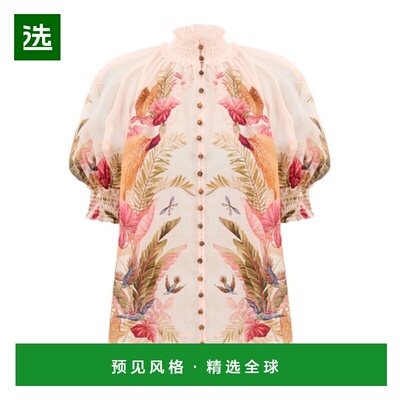 香港直邮Zimmermann Ascension Billow 衬衫 4556TSS253短袖