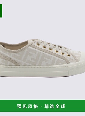 香港直邮FENDI 女士运动鞋 8E8325AJZXF1GQF CO 白色 DOMINO TESS