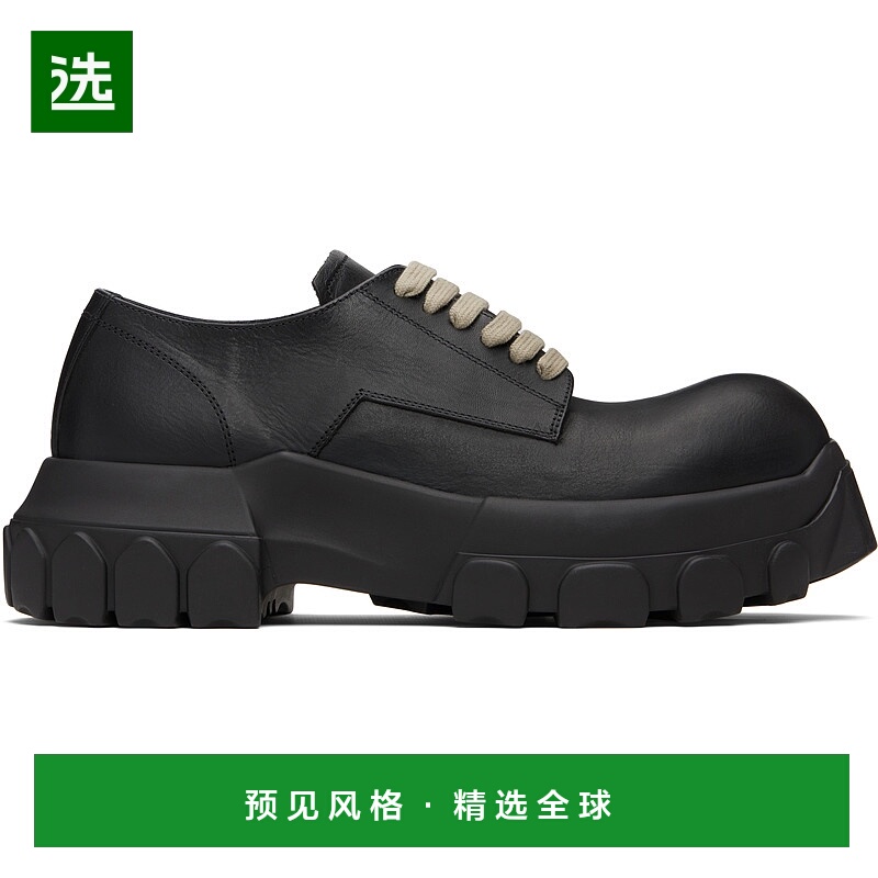 香港直邮Rick Owens 系带休闲鞋 RU02E1884LOO厚底