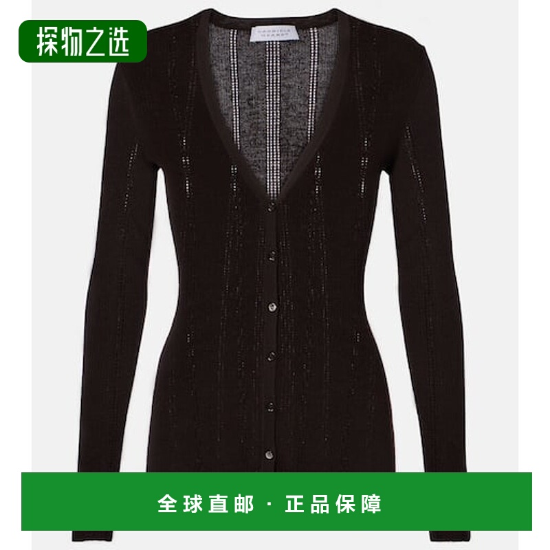 香港直邮Gabriela Hearst 女士 Lillian rib-knitted 羊毛针织开