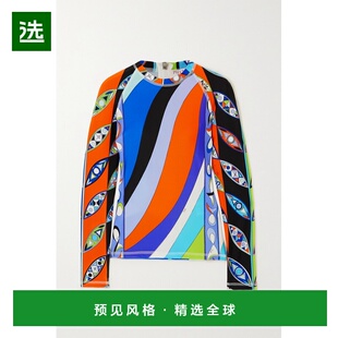 1h可退 香港直邮Emilio Pucci 璞琪 女士 圆领印花T恤 3RJM413R77