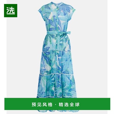 1h可退 香港直邮Poupette St Barth 女士 Kora 印花棉质薄纱长款