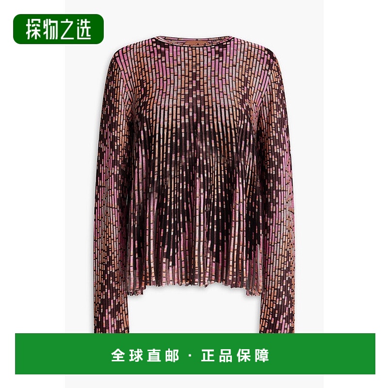 香港直邮MISSONI 米索尼 女士 罗纹针织上衣 DS24WN06BK037E