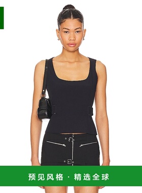 1h可退 香港直邮Miaou 女士 Leila 上衣 7120NYLBLK black黑色 舒