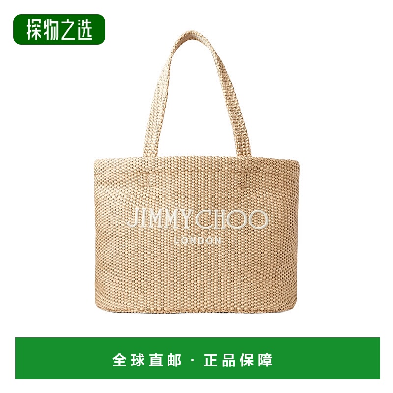 香港直邮Jimmy Choo 徽标刺绣托特包 JCH445E3BEIZZZZZ00