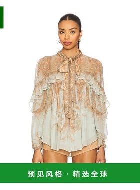 香港直邮ZIMMERMANN 女士 飘逸衫 5181TF252 舒适时尚