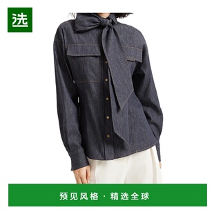 香港直邮Brunello Cucinelli 牛仔蝴蝶结衬衫 MA792MY506长袖