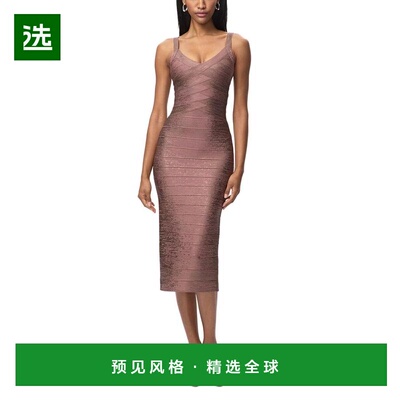 1h可退 【美国直邮】herve leger 女士 连衣裙长裙包臀裙