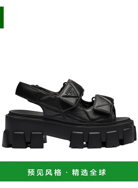 香港直邮Prada Monolith 徽标高跟凉鞋 1X439N038F055
