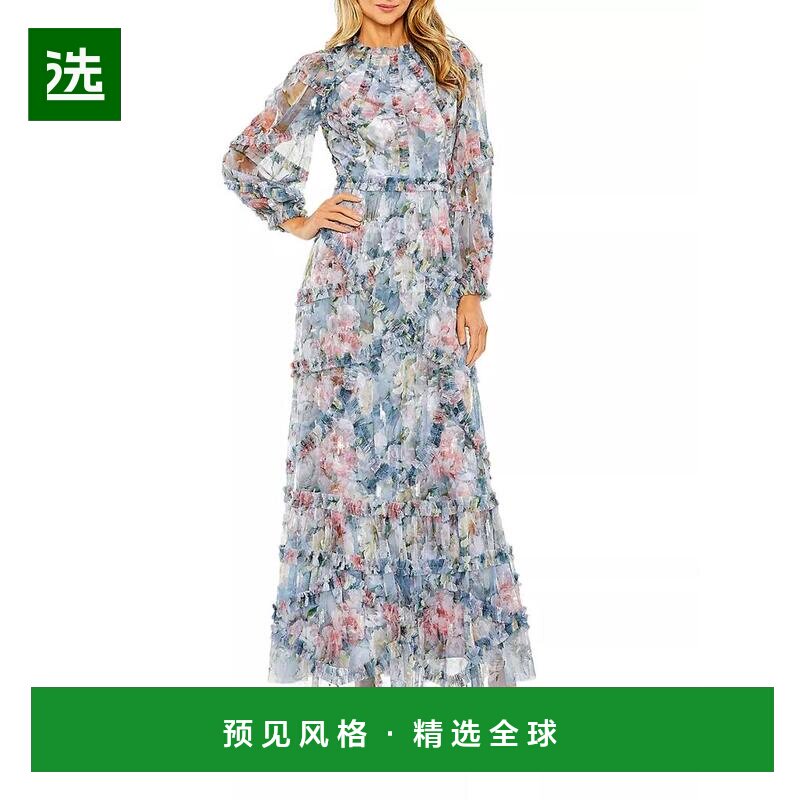 【美国直邮】mac duggal 女士 连衣裙减龄显瘦时尚流行百搭高级感