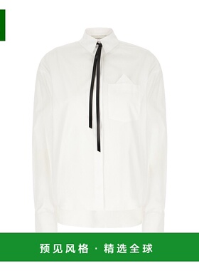 1h可退 香港直邮Sportmax 斯宝麦斯 女士 白色府绸衬衫 GESSO001