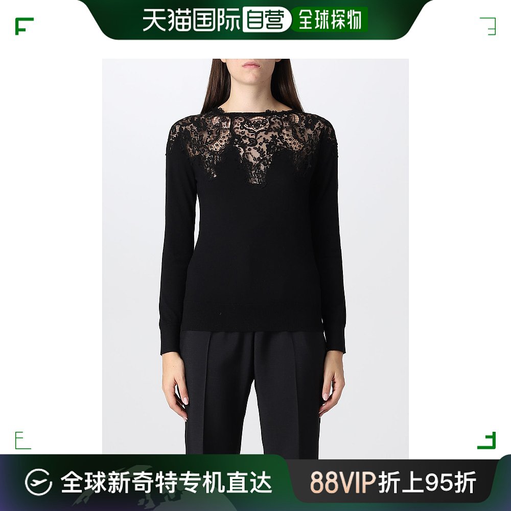 香港直邮ERMANNO SCERVINO女士黑色毛衣 D415M311APATL-95708