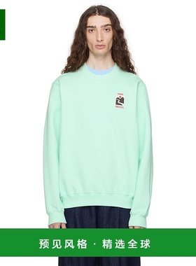 1h可退 香港直邮Casablanca 男士 绿色 Sunset Valley 套头衫 MPF