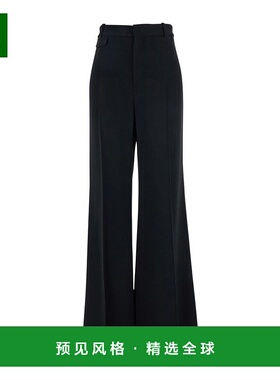 香港直邮Chloe 腰带环休闲裤 CH25APA06263高腰阔腿裤喇叭裤