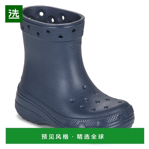 欧洲直邮Crocs 卡骆驰 Classic Boot K 儿童鞋子雨靴 208544-410