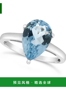 1h可退 【美国直邮】Macy's|天蓝色托帕石（3-3/8 克拉总重）纯银