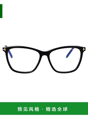 香港直邮Tom Ford 汤姆·福特 女士 黑色醋纤光学眼镜 FT5989B001