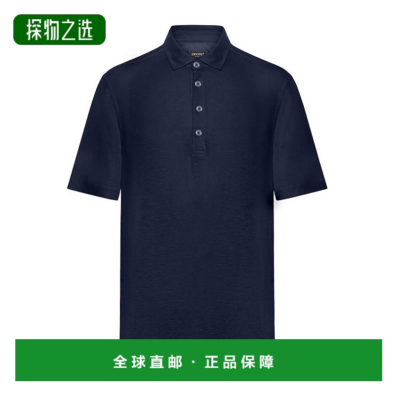 1h可退 香港直邮Zegna 杰尼亚 男士 短袖Polo衫 UF352A9F770翻领