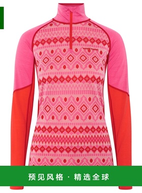 香港直邮KARI TRAA 女士户外T恤 1152342BRIGHTPINK CO 红色