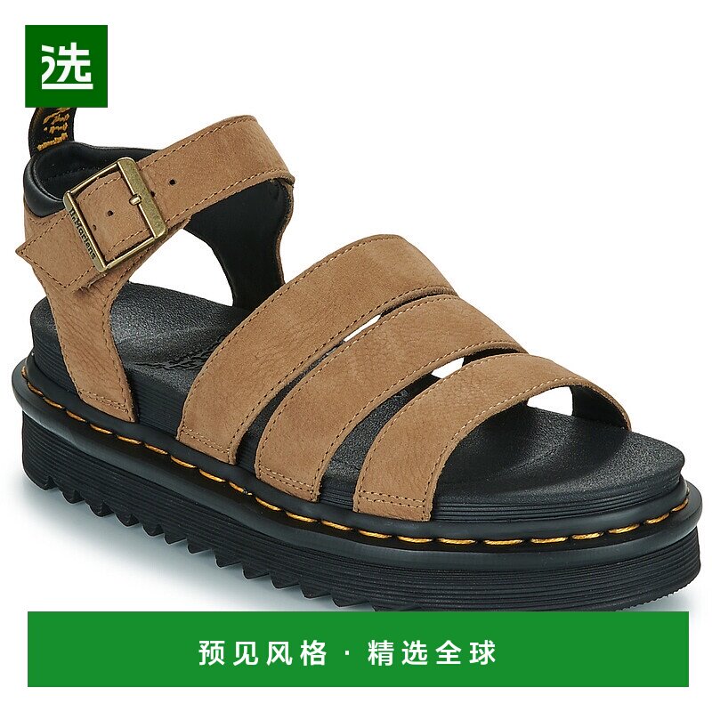 欧洲直邮Dr. Martens 女士 Blaire Savannah Tan Tumbled Nubuck