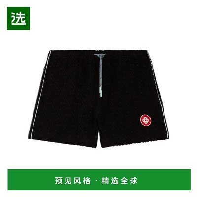 香港直邮CASABLANCA 女士短裤 WPF25JTR27201 AW2025 黑色 松紧腰