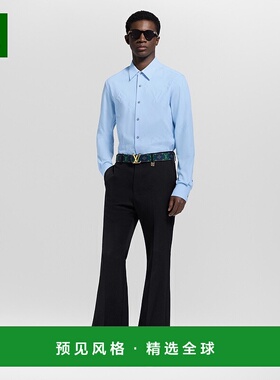 1h可退 欧洲直邮LV路易威登 Monogram系列男士天蓝色棉老花图案长