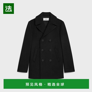 欧洲直邮CELINE(赛琳)2025新品 卡纳比短大衣羊绒布外套男装西装