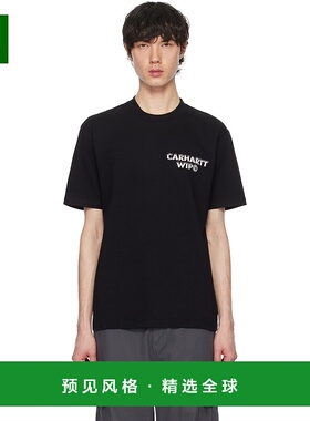 1h可退 香港直邮CARHARTT WIP 男士 黑色 Ice T 恤 I034436