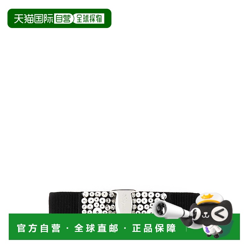 1h可退 香港直邮Salvatore Ferragamo 菲拉格慕 女士 黑色布织发