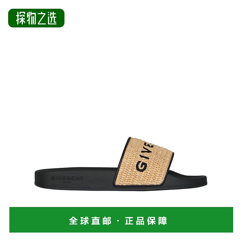 香港直邮Givenchy 徽标字母拖鞋 BE3076E29B