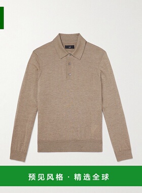 香港直邮Dunhill 登喜路 男士 修身羊绒Polo衫 DU25FK4022S254