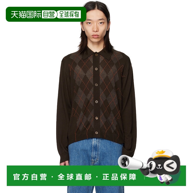 1h可退 香港直邮Our Legacy 男士 棕色 Evening 开衫 M4253EP