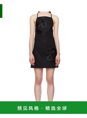 香港直邮MSGM 女士连衣裙 3841MDA32X25713399 SS2025 黑色 吊带