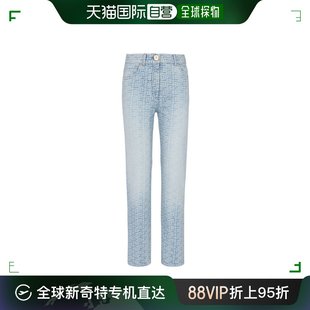 AF0MI020DD27 香港直邮Balmain 字母组合直筒牛仔裤