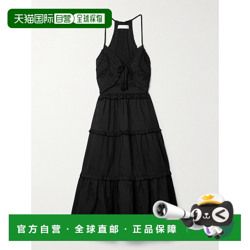 1h可退 香港直邮SEA 海洋 女士 中长连衣裙 SS24094 black黑色 舒