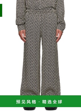 1h可退 香港直邮Balmain 巴尔曼 男士 灰白色 & 黑色 Monogrammed