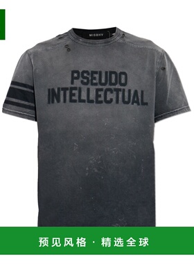 香港直邮MISBHV 男士T恤 251M114WASHEDBLACK AW2025 灰色