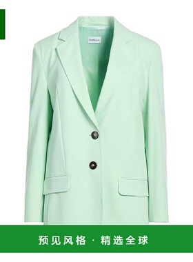 1h可退 香港直邮Marella 女士 西装外套 green绿色 舒适时尚