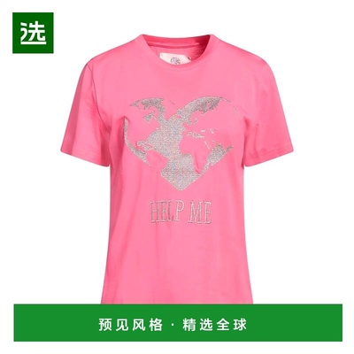 1h可退 香港直邮Alberta Ferretti 女士 T恤 pink粉色 舒适时尚