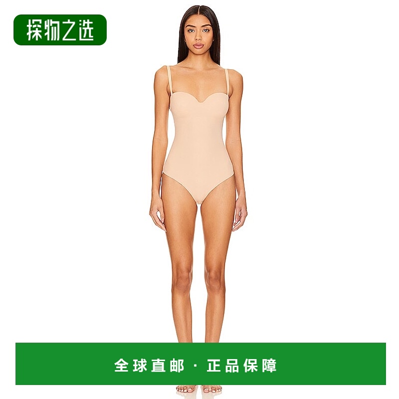 1h可退 香港直邮Wolford 女士 Mat 精装塑形细带连体衣 4W3001