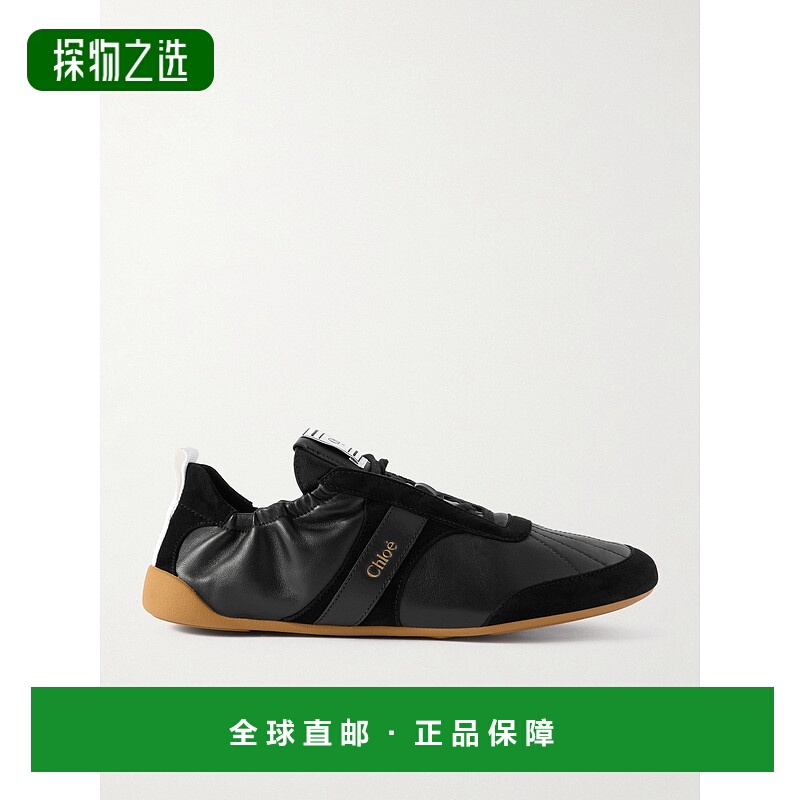 香港直邮Chloe 蔻依 女士 Kick 绒面革皮质运动鞋 CH26S15RVQ001