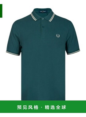 香港直邮FRED PERRY 男士T恤 FPM3600BCW257 SS2023 蓝色 logo标P
