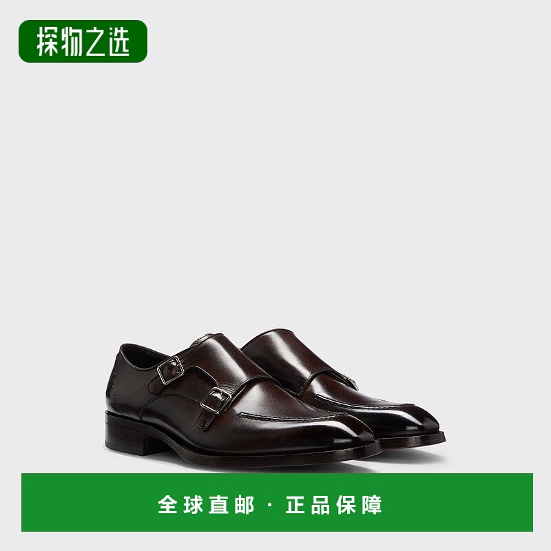 欧洲直邮HUGO BOSS雨果BOSS BLACK 男鞋双带皮鞋休闲鞋