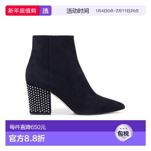 1h可退 香港直邮Sergio Rossi 塞乔·罗西 女士 脚踝靴 black黑色