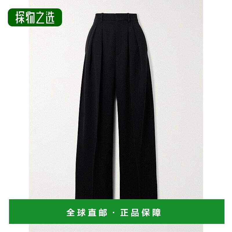 香港直邮Saint Laurent 圣罗兰 女士 精裁羊毛裤 824389Y7E63