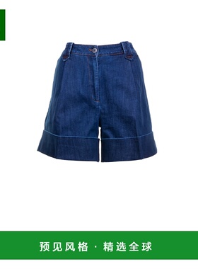 1h可退 香港直邮Fay 女士 腰带环牛仔短裤 NTW8350480LXC1