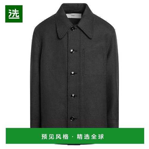 香港直邮Ami Paris 男士 AMI Paris 弧形下擺襯衫 UJK824UWV007