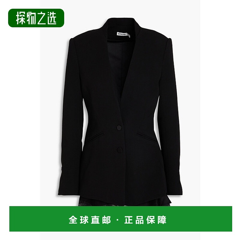 1h可退 香港直邮Simkhai 女士 Allie 蕾丝边卡迪西装外套 SI6008Q