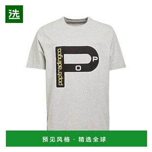 1h可退 香港直邮POP TRADING COMPANY 男士 T恤 grey灰色 舒适时