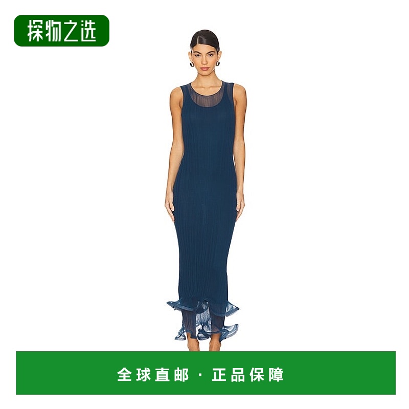 1h可退 香港直邮Simkhai 女士 Daniella 无袖中长连衣裙 6241028K